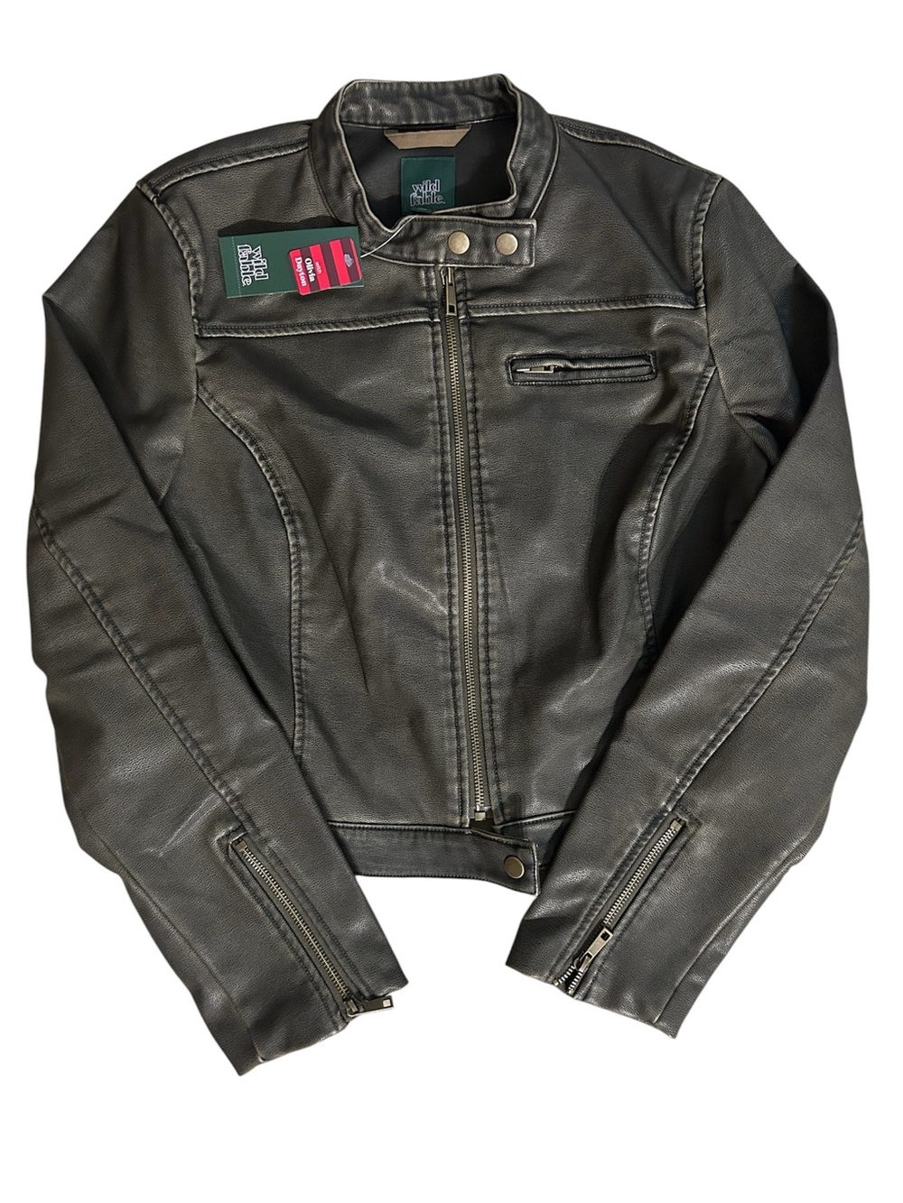 Wild Fable x Olivia Dayton Moto Leather Jacket